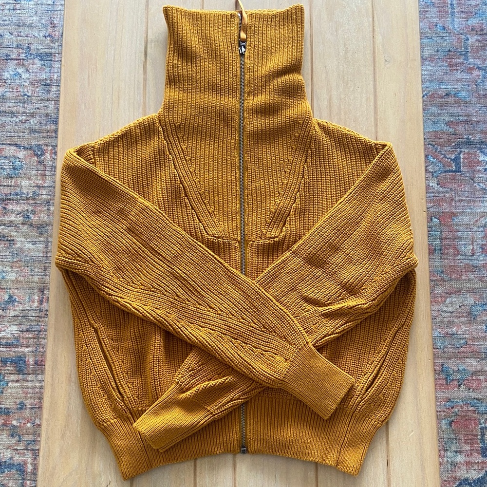 Varley Enrico Zip-Through Knit Jacket | oversized fit